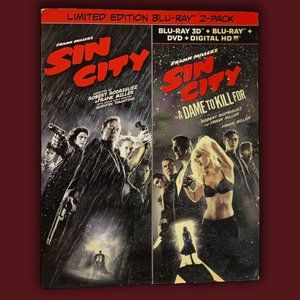 SIN CITY 1&2 BLU-RAY DVD 3D